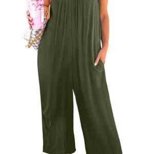 Happy Sailed Womens Casual Jumpsuit / Romper | Green
